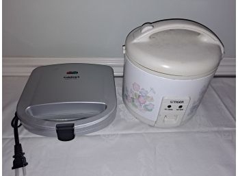 Sandwich Press And Rice Cooker
