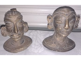 Two Decorative Head Pieces