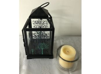 Live Your Dreams Candle Lantern