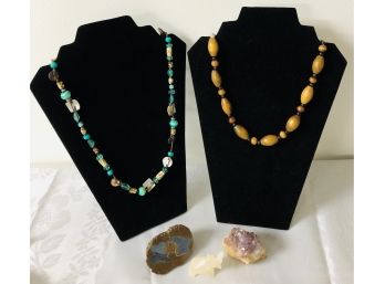 Genuine Stone Jewelry, Geodes & Collectibles
