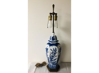 Vintage Porcelain Ginger Jar Lamp