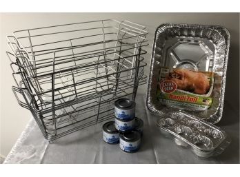 Wire Chafing Dish Racks & Sterno Gel Fuel