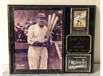 NY Yankees Babe Ruth Plaque