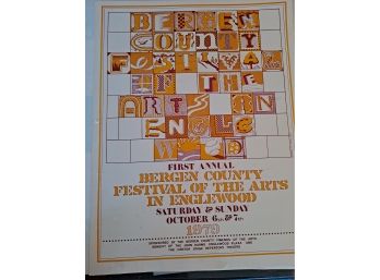 Poster - Bergen County Festival Of The Arts In Englewood 1979