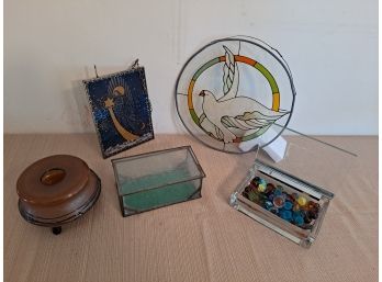 Lot Of Stain Glass & More