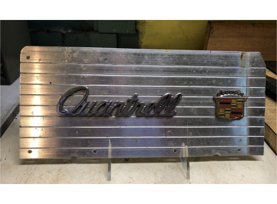 Vintage Quantrell Cadillac Sign