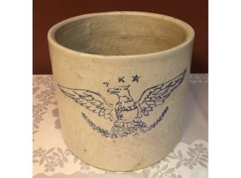Vintage Eagle Stoneware Crock