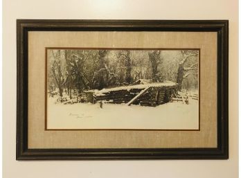 Winter Countryside Scene (Signed, Numbered & Dated)