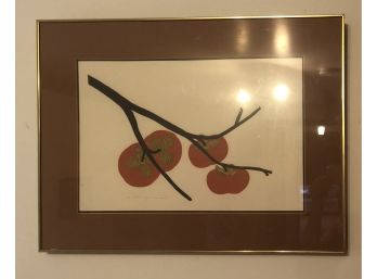 Persimmons By Henry Evans Artwork (Signed, Numbered, Dated & Titled)