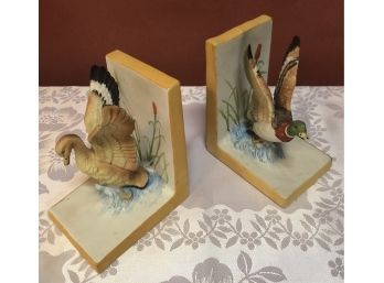 Decorative Mallard Duck Bookends (Taiwan)