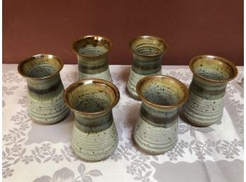 Handmade Stoneware Tumblers (Signed)