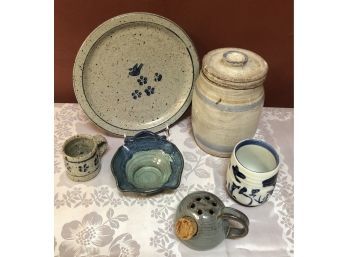 Hues Of Blue Pottery Collection (Signed)