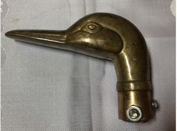 Solid Brass Duck Head Cane Topper