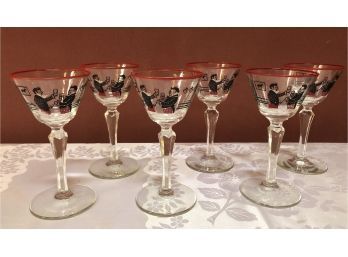 1950s Pickwick Cocktail Glasses By Libbey (6)