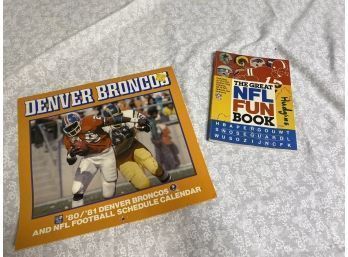 Denver Broncos Calendar And NFL Fun Book