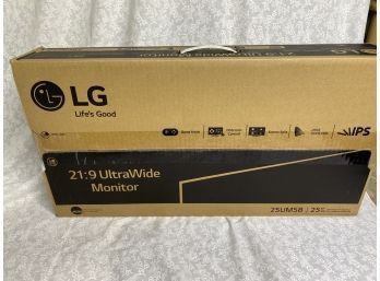 LG 21:9 Ultra Wide Monitor- New In Box