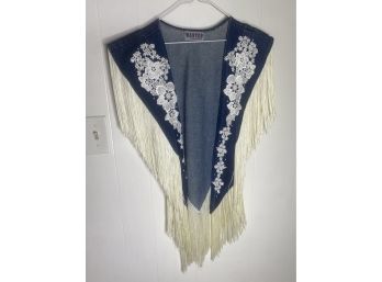 Cowgirl Fringe Shawl By Wanted