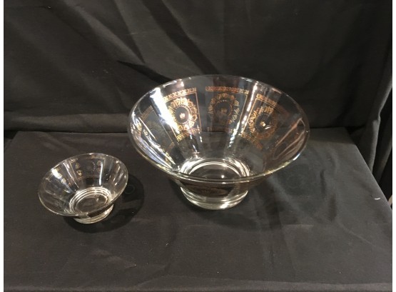 (045) Mid Century Chip And Dip Set
