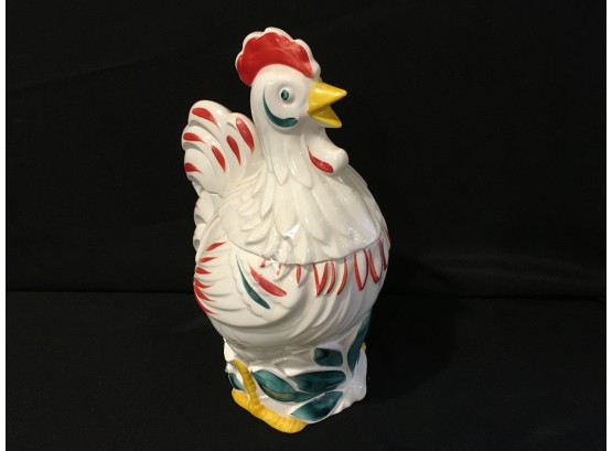 (057) Pottery Guild Rooster Cookie Jar