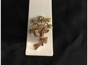 (016) Monet Flowered Pin