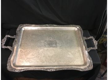 (038) Silver Plated Serving Tray