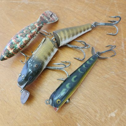 Antique Wooden Fishing Lure Lot #807