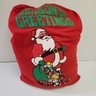 Vintage Santa Claus Suite With 2 Helpers Hats And Gift Bag