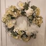 Pair Of Matching 15' Floral Wreaths With Tulle Veils