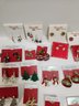 30 Pairs Of Holiday Costume Earrings