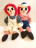 Vintage Large 3ft Raggedy Anne And Andy Dolls