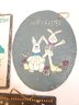 5  Decorated Painted  Holiday Wall Decor Lot