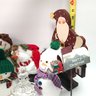Snowman Santa Holiday Decor Lot
