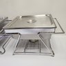 Pair Of 10x12x10 Stainless Steel Chaffing Dishes