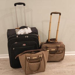 Anne Klein Carry On And Computer Bag And American Tourister Suitcase