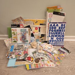 Lot Of Scrapbooking Crafting Materials And Paper