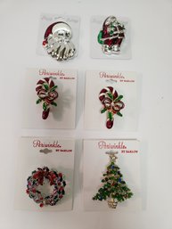 6 Holiday Costume Pins