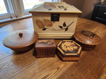 Decorative Wooden Box Lot