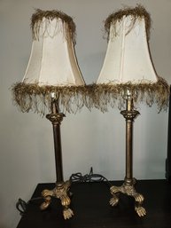 30' Tall Pair Of Lamps