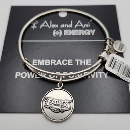 NWT Alex & Ani Philadelphia Eagles Russian Silver Charm Bracelet