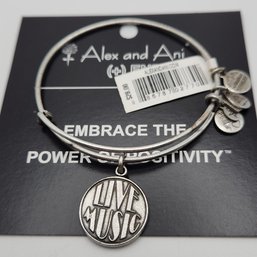 NWT Alex & Ani Live Music Russian Silver Charm Bracelet