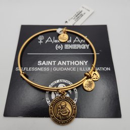 NWT Alex & Ani Saint Anthony Russian Gold Charm Bracelet