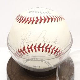 Lou Brock Signed Spalding All Star Baseball