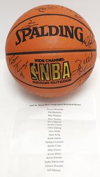 19951996 Miami Heat Team Ball Signed