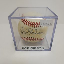 HOF Bob Gibson Autographed Rawlings Baseball #3