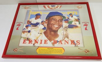 Ernie Banks Segrams 7 Man Cave 16x20 Mirror