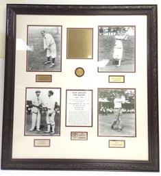31x33 Framed Tribute To Gene Sarazen Golf Grand Slam Champion