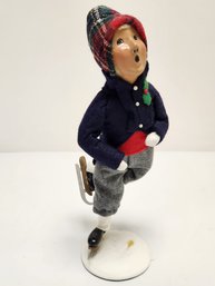 Limited Edition Byers Choice Carolers Skater Series Figurine