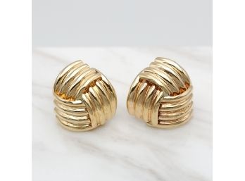 5/8' 14k Gold  Love Knot Earrings 1.56g