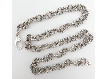 Sterling Silver Relios By Carolyn Pollack 17' Twisted Chain Link Necklace 42.24g