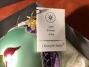 Christopher Radko Ornament-Signed!!! WithTag